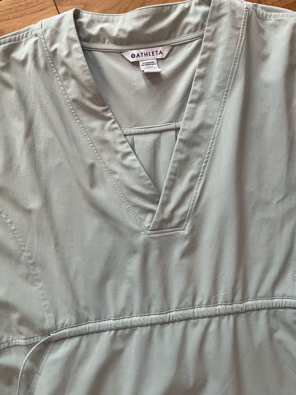 Athleta Marlow Maxi Sleeveless Coastal Grey V-Neck Athleisure Long Maxi Dress - Picture 8 of 11